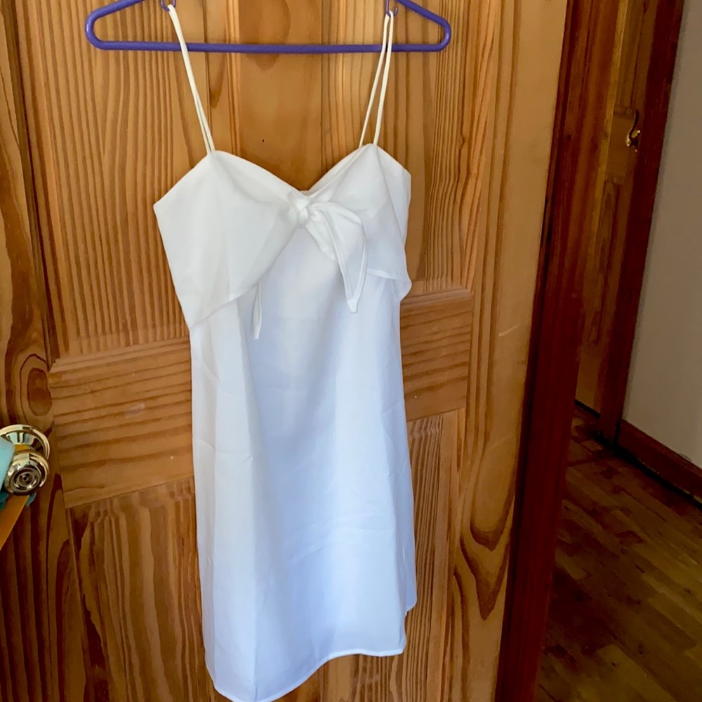 White mini dress